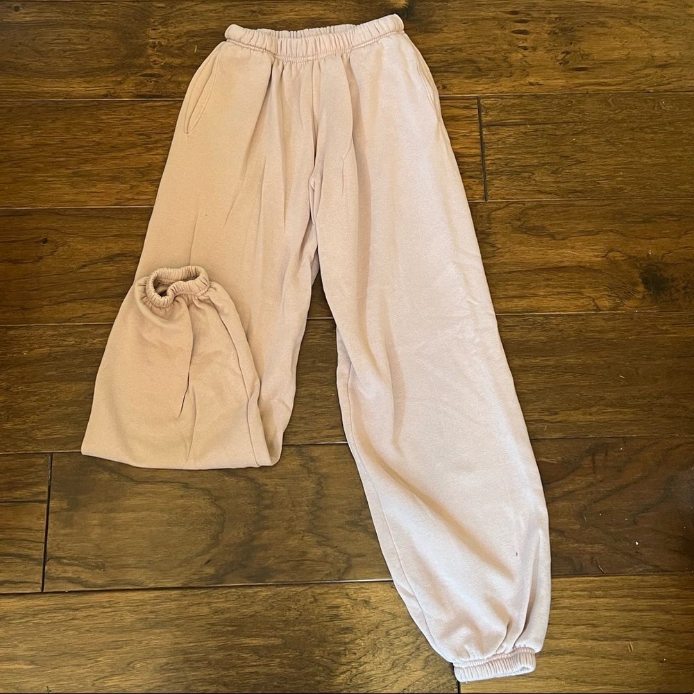 Los Angeles apparel flex fleece high waisted sweatpants